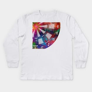 darts sport art #darts #sport Kids Long Sleeve T-Shirt